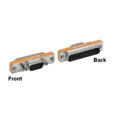 10PCS DB9 Male to DB25 Male AT Modem Mini Adapter Low Profile Shielded RS-232 picture