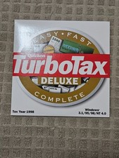1998 TurboTax Deluxe Software Federal + State picture