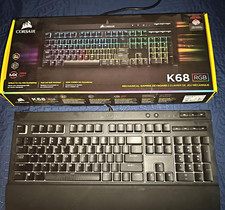Corsair K68 RGB Wired Mechanical Illuminated Keyboard, Black, English QWERTY picture