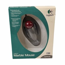 Logitech Marble Mouse Optical Trackball 904360-0403 USB New Open Box PC Mac picture