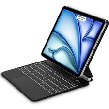 GOOJODOQ Magnetic Keyboard iPad Air 11 M3/M2 Pro 11 Trackpad Backlit Black Case picture