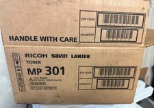 RICOH GENUINE 841767 MP 301 Black Toner Box of 6 NEW . SHIPS FREE picture