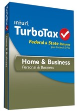 TurboTax Home & Business 2013 Win/Mac CD | Schedule C | Full Updates | #1 Expert picture