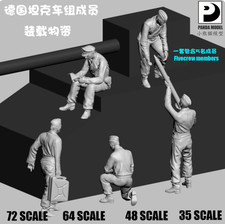 1/72 1/64 1/48 1/35 German Tank Crew Loading Supplies Soldier 5pcs Unpainted picture