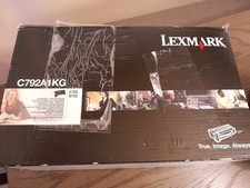 New Lexmark C792A1KG Black Toner Genuine C792, X792 picture