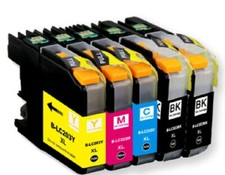 Full set 5 Pack Printer Black Color Ink Cartridge for Brother LC203XL LC201 New picture
