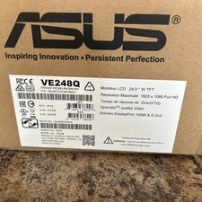 Asus 24-inch VE248q LCD Monitor 1920x1080 Full HD Hdmi And D-sub New picture