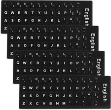 Universal Keyboard Letter Stickers, 4 Pcs English Laptop Keyboard Stickers picture