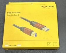 DeLOCK USB 3.0 Cable/USB A Male to USB B Male red 2M picture