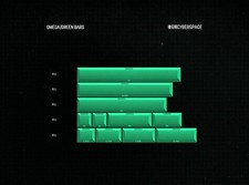 KAT Cyberspace Green Bars Cherry MX Keycaps picture