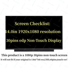 HP 14-DF0010NR 14-DF0020NR LED NON-TOUCH LCD Screen 14.0
