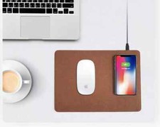 New NIXON Genuine Leather Wireless Charging Mouse Pad, Comes With USB Cable picture