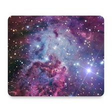 Fox Fur Cosmic Space Nebula Pink Purple Galaxy Stars Mouse Pad 9.25x7.75 picture
