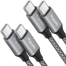 etguuds USB C to C Cable 2ft, 2-Pack 60W C C Fast Gray picture