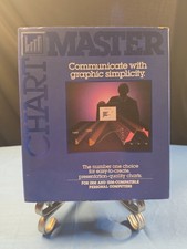 Vintage Chart-Master IBM PC Software (1985) COMPLETE IN BOX CIB Decision... picture