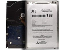 WL 3TB 7200RPM SATA III Internal Hard Drive 64MB Cache picture