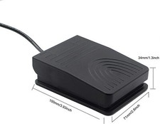 USB Foot Pedal Switch Video Game PC Hands Free One Key Control HID with 2M Cable picture