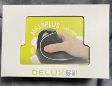 DELUX Seeker Ergonomic Vertical Wireless Mouse with OLED Screen (M618PLUS RGB picture