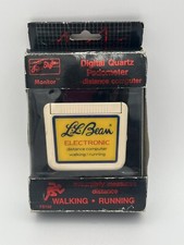 Vintage 1980's LL Bean Digital Quartz Pedometer for Walking Running Original Box picture