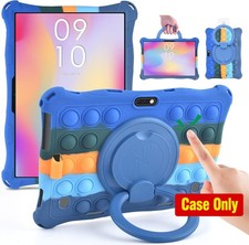 Case for 10.1 inch Tablet, Dark Blue Soft Silicone with Rotating Design picture