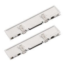 2 Pcs Silver Tone Aluminum Memory Heatsink DDR Shim Cooler Heat Spreader picture
