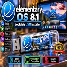 elementary OS 8.1 Bootable USB Installer | UEFI/Legacy | 64-Bit picture
