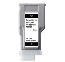 PFI-207 Black Ink Cartridge Fit Canon iPF680 IPF685 IPF780 IPF785 PFI207BK picture