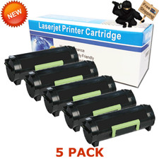 5 PK 60F1H00 601H Toner For Lexmark MX310dn MX410de MX510de MX511de MX610de 10K picture