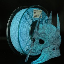 PLA Filament 1.75mm,3D Printer Filament UV Light Glitter PLA, Black Blue Starry picture