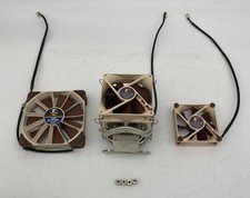 Lot of 3 Noctua Fans NF-R8-1800, NF-B9-1600, and NF-F12 PWM with 4 screws/bolts picture