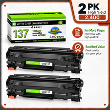 2PK CRG137 9435B001 BK Toner Cartridge for Canon 137 ImageClass MF227dw MF216n picture