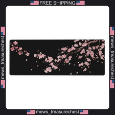 Japanese Cherry Blossom Large Gaming Mouse Pad 31.5x11.8 Inches Non-Slip picture