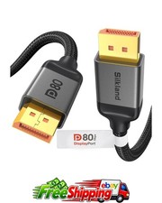 Silkland 80Gbps DisplayPort 2.1 Cable 6.6FT 16K 8K 4K 240Hz VESA Certified DP80 picture
