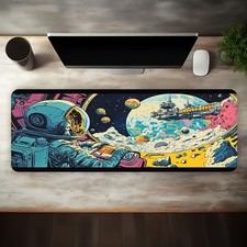1 Large Electronic Sports Game Mouse Pad, Astronaut Space Exploration Scene Pa picture