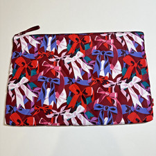 NWT Vera Bradley Essential Laptop Pouch Bow Show NEW Red Large Case Ultralight picture