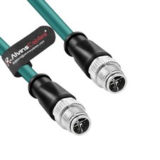 M12 X-Code 8 Pin Male Ethernet Cable Cat6a for Cognex Basler Industrial Came 25m picture