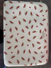 Kate Spade Cream With Watermelon Theme Laptop Sleeve Used Great Condition  16 in picture