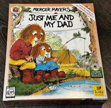 Mercer Mayer Just Me & My Dad PC Mac CD ROM Game Vtg 90s Little Critter Big Box picture
