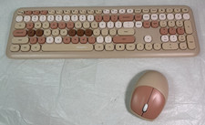 Mofii Sweet Retro Colorful Keyboard & Mouse Combo Wireless Mixed Chocolate picture