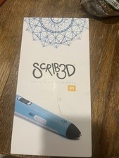 SCRIB3D P1 3D Printing Pen Kit Blue/White w/ Power Adapter & Filament picture