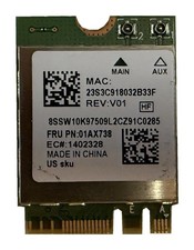Lenovo Realtek RTL8822BE WiFi Bluetooth M.2 Wireless Card 01AX738 Working picture