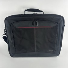 Targus Laptop Briefcase Bag Black 18” Padded Computer Case Shoulder Strap picture