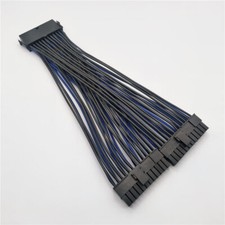 24Pin ATX 1 to 2 Power Supply Extension Cable PSU  Male to Female Y Splitter picture