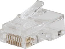 VDV826-763 Pass-Thru Modular Data Plug RJ45 CAT6 Gold Plated Pass Through picture