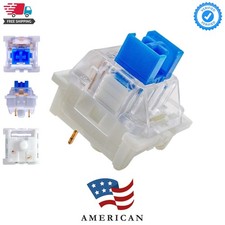Blue Switches 20 Pack, 3 Pin/Clicky Tactile 50gf/Dustproof/RGB Key Switches -... picture