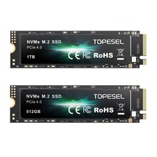 TOPESEL 512GB 1TB 2TB Internal M.2 PCIe 4.0 Data to 4900MB/S Internal SSD Drive picture