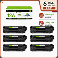 6 PCS Q2612A For HP 12A Toner Cartridge LaserJet 1020 1018 1010 1012 3050 3020 picture