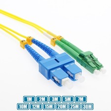 1-30M SC/UPC to LC/APC Fiber Optic Duplex Single-Mode Optical Patch Cable OFNR picture