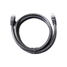 Lot of 25 Cat6 Gigabit Snagless Patch Cables Black, 3-ft picture