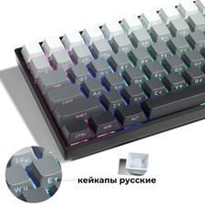 XVX 135 Keys Russian PBT Keycaps Side Print Shine Through Mechanical Keyboard picture